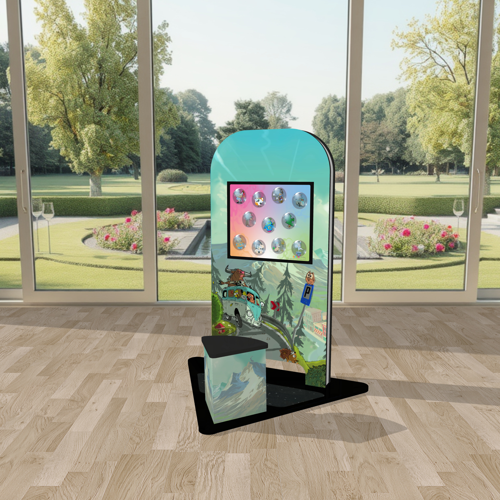 MyKidsCorner smart City Kinderterminal Kindercomputer Touchscreen Kinderspielecke