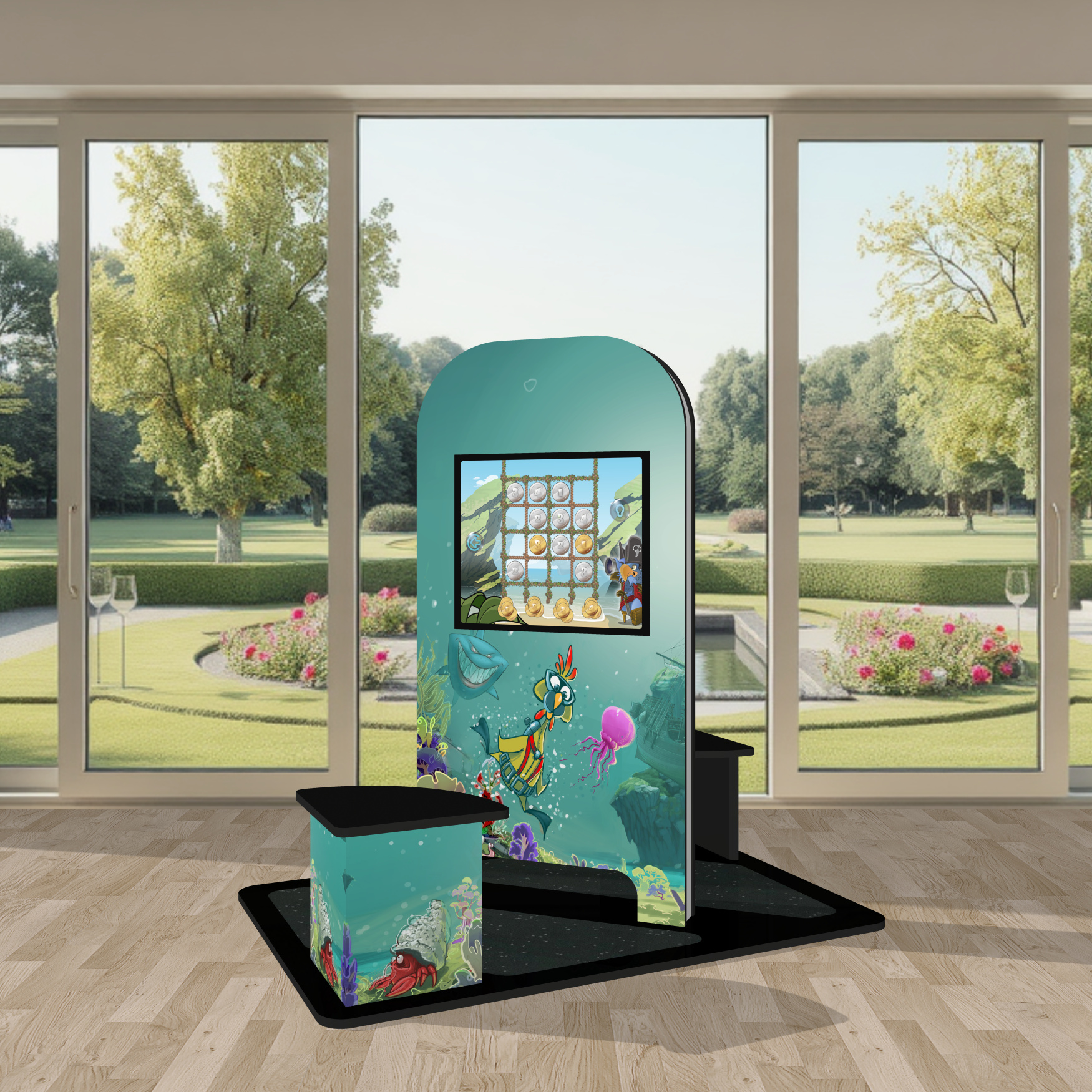 Kinderterminal Kindercomputer Touchscreen Kinderspielecke