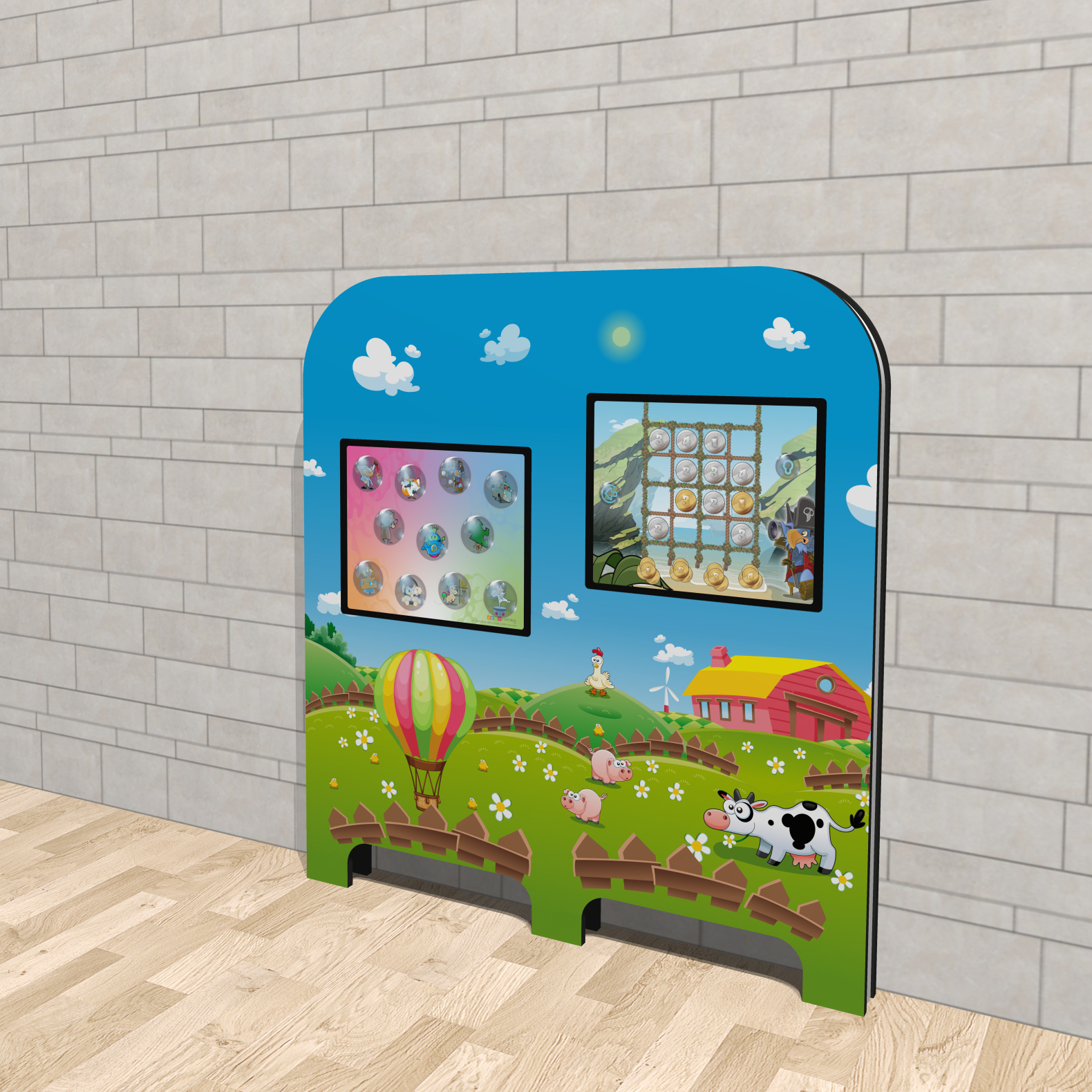 Magic Wall superior Farm Kinderterminal Kindercomputer Touchscreen Kinderspielecke