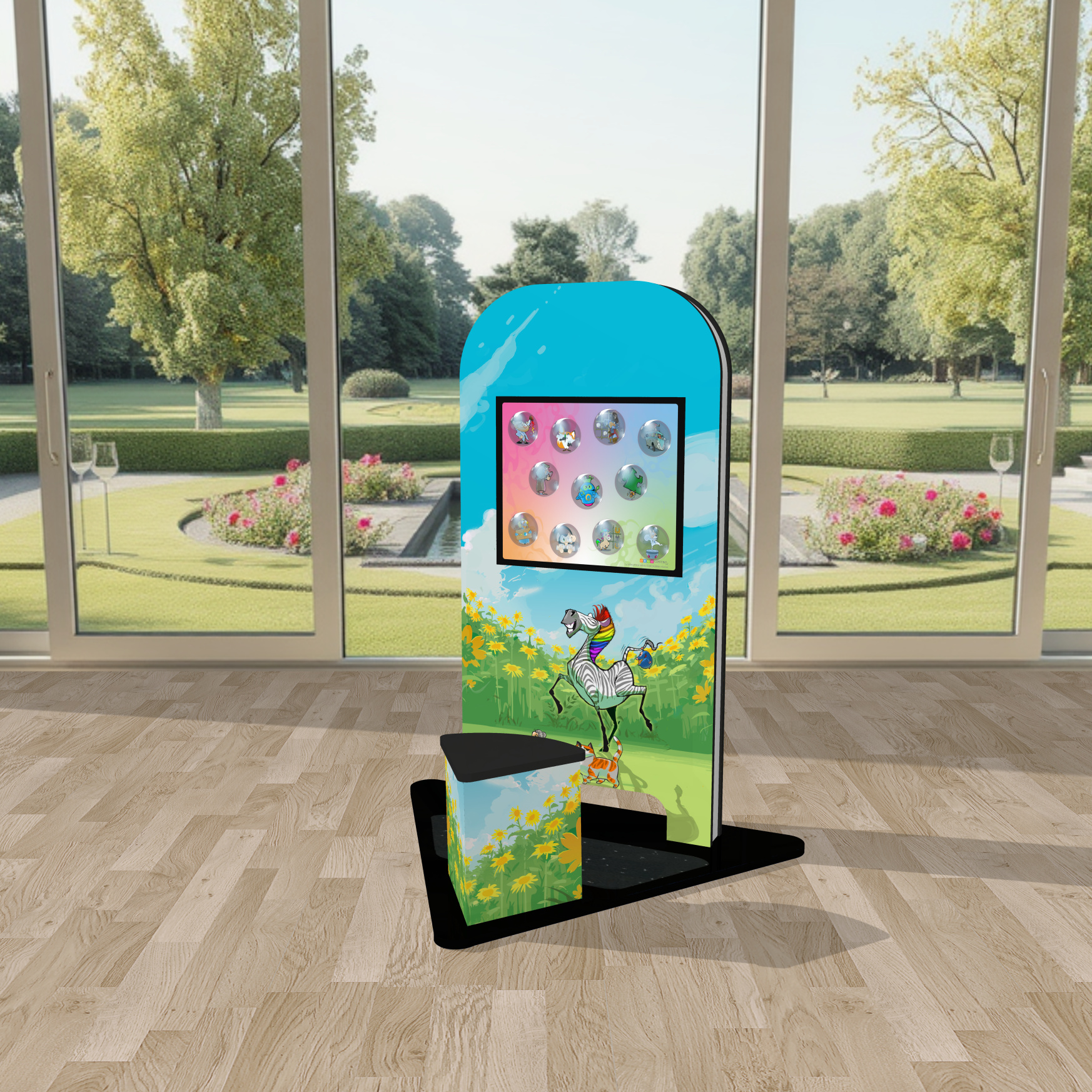 MyKidsCorner smart Frühlinmgswiese Kinderterminal Kindercomputer Touchscreen Kinderspielecke