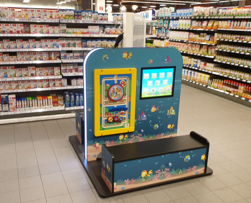 MyKidsCorner squad im Edeka Seidl Kinderspielecke MyKidsCorner squad Kindercomputer Touchscreen Kinderterminal Edeka