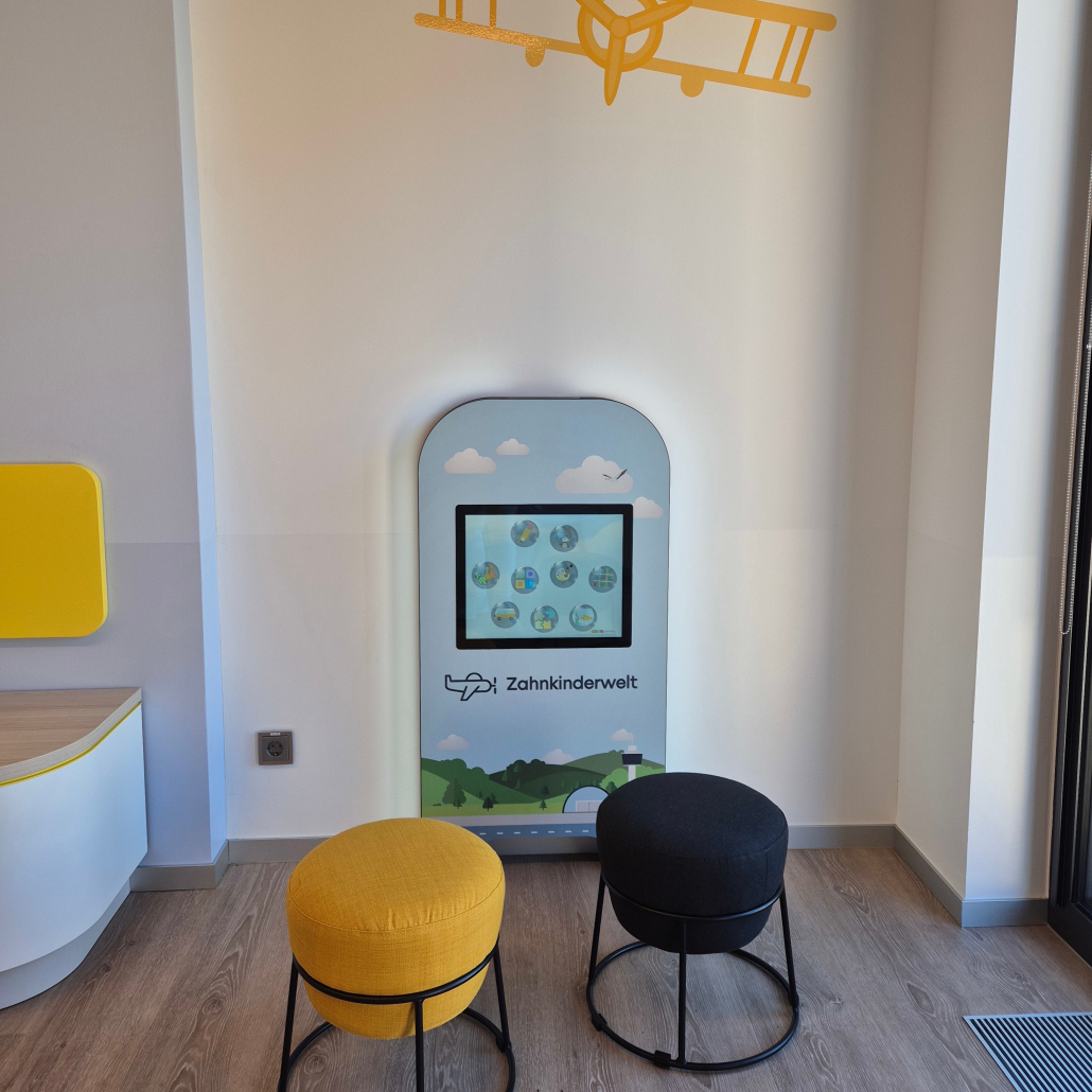 Magic Wall delue in der Zahnarztpraxis Rehling Magic Wall delue im Wartezimmer Zahnarztpraxis Rehling