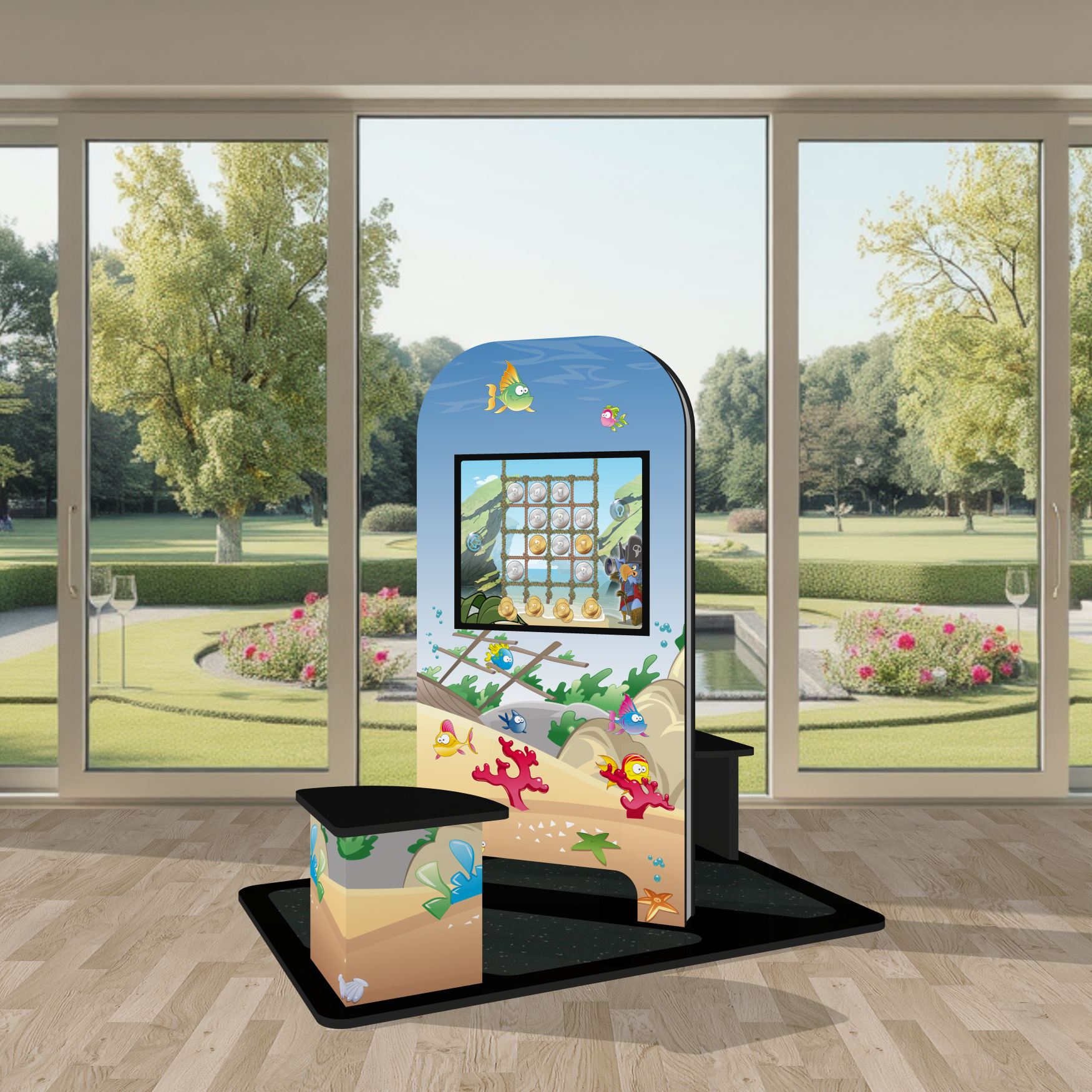 Kinderterminal Kindercomputer Touchscreen Kinderspielecke