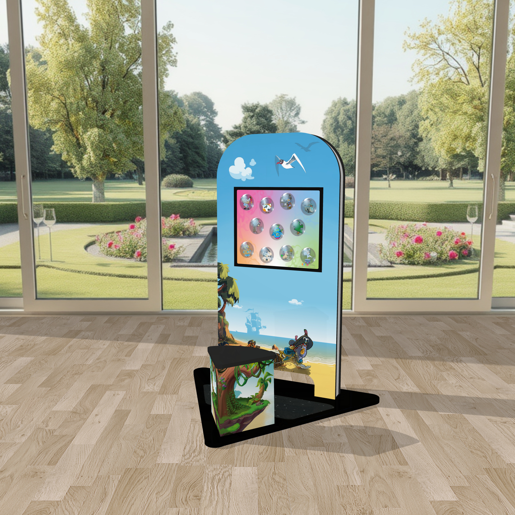 MyKidsCorner smart Pirateninsel Kinderterminal Kindercomputer Touchscreen Kinderspielecke