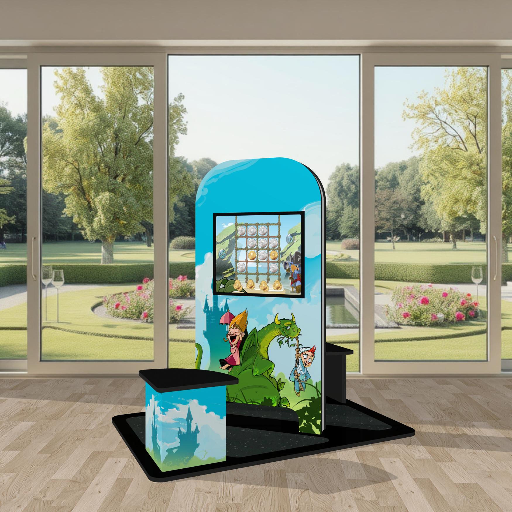 Kinderterminal Kindercomputer Touchscreen Kinderspielecke