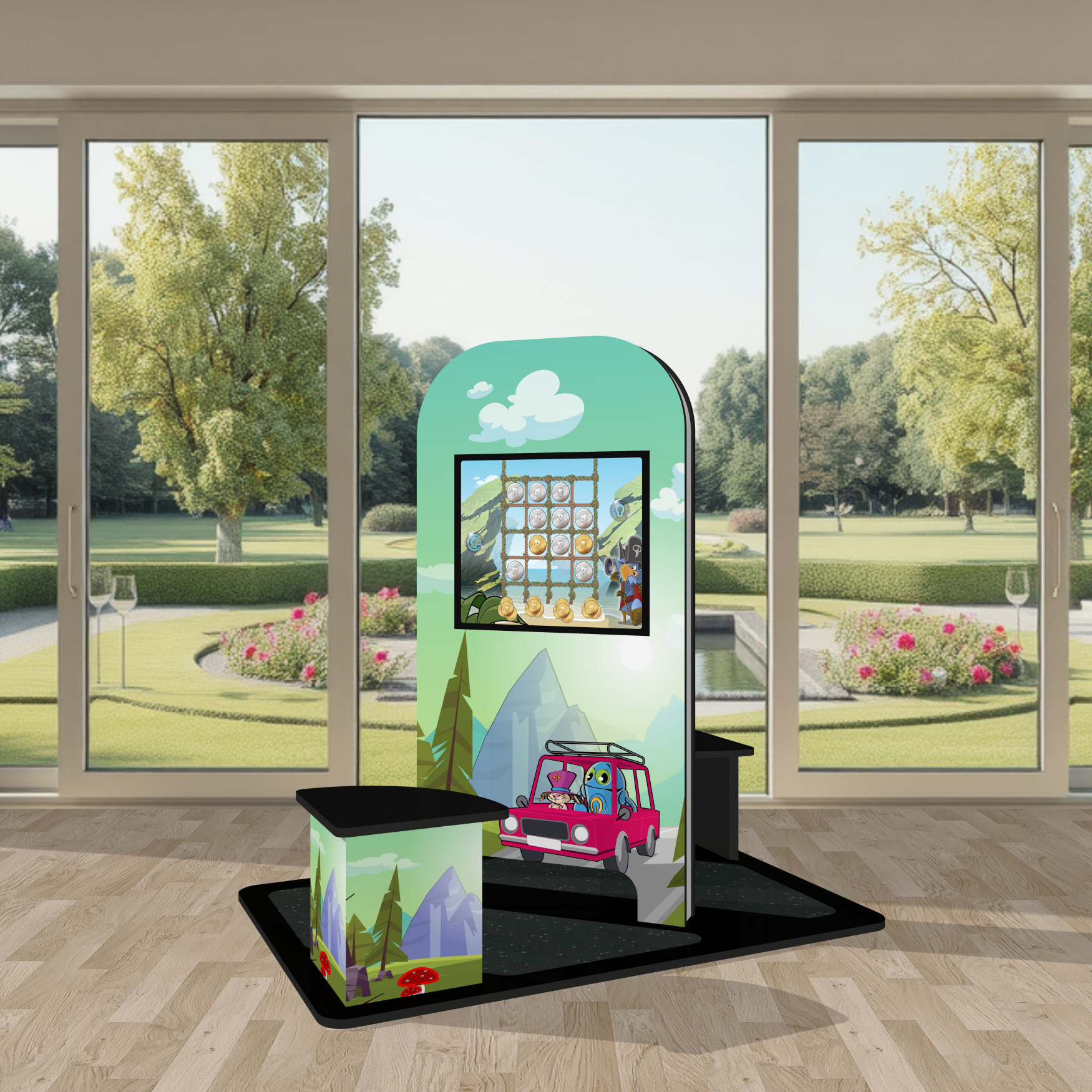 Kinderterminal Kindercomputer Touchscreen Kinderspielecke