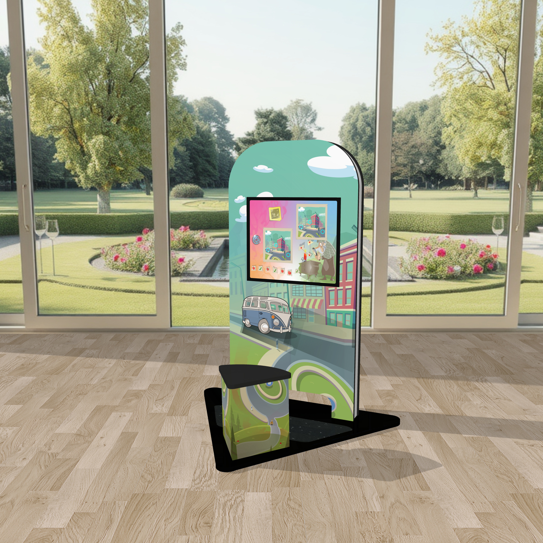 MyKidsCorner smart RoadTrip Kinderterminal Kindercomputer Touchscreen Kinderspielecke