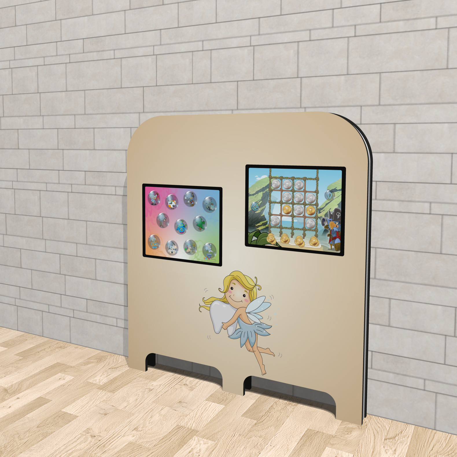 Magic Wall deluxe Zahnfee Kinderterminal Kindercomputer Touchscreen Kinderspielecke