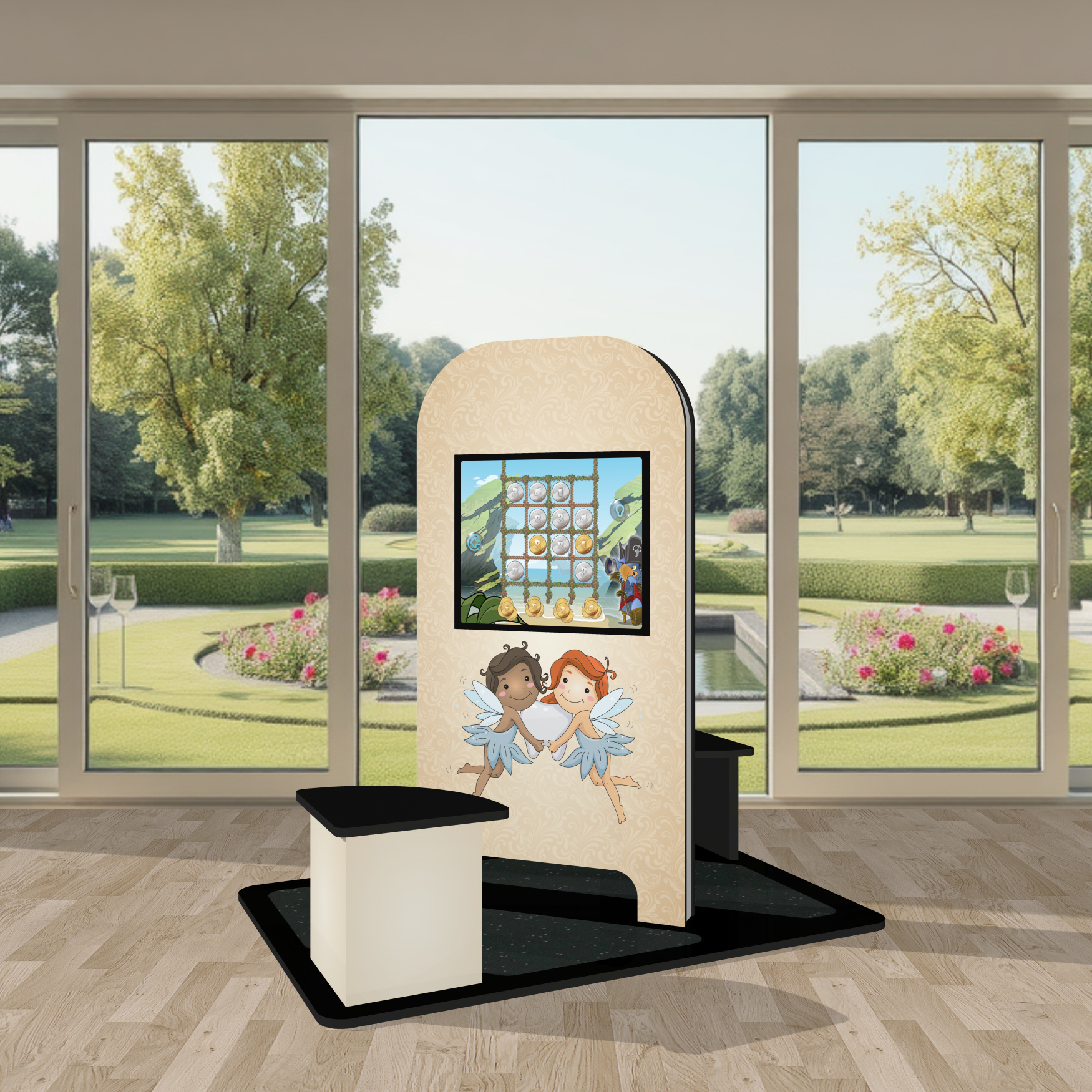 Kinderterminal Kindercomputer Touchscreen Kinderspielecke